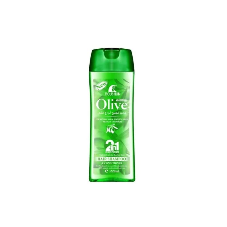 Roushun Olive 2 in 1 Shampoo & Conditioner 430ml | Essential Hair Care & Repair | P.R.C